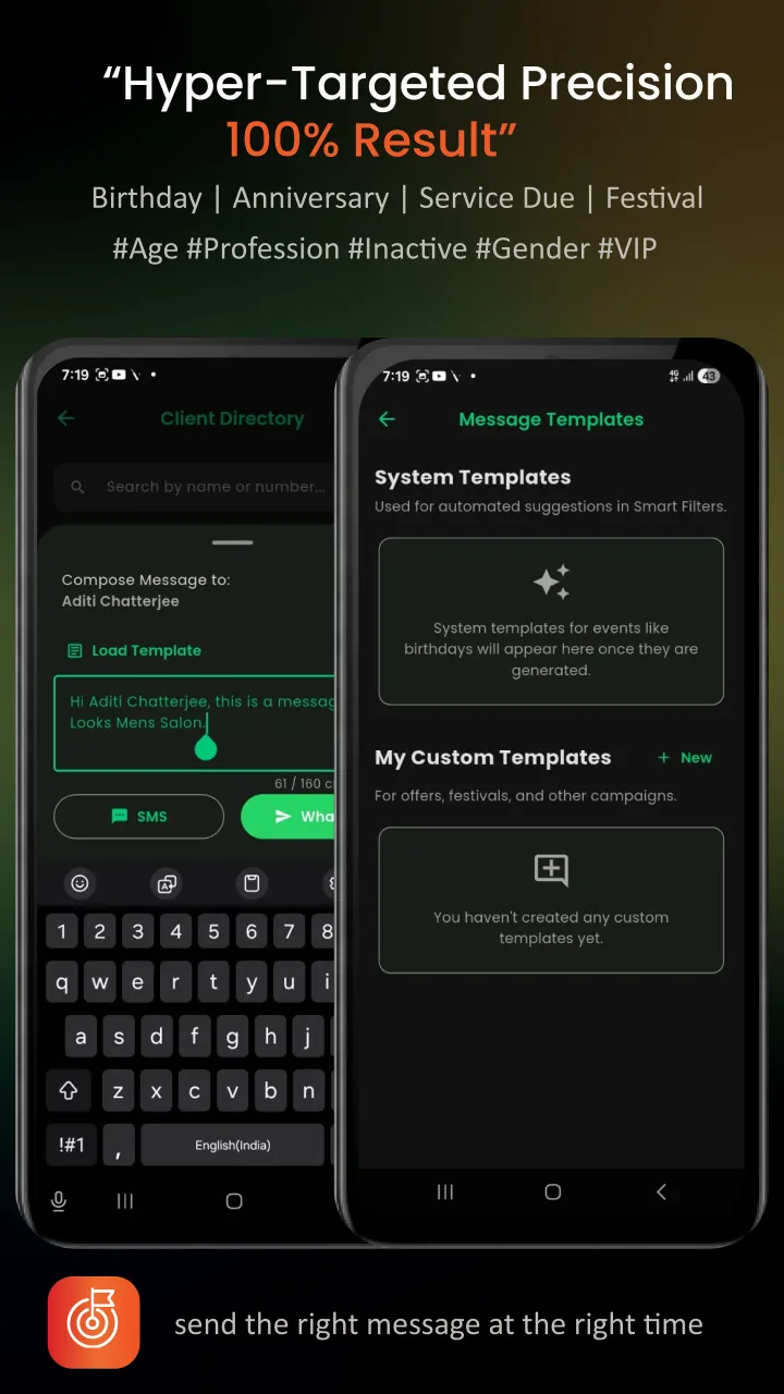 Salonsathi Feature: Intelligent Dashboard